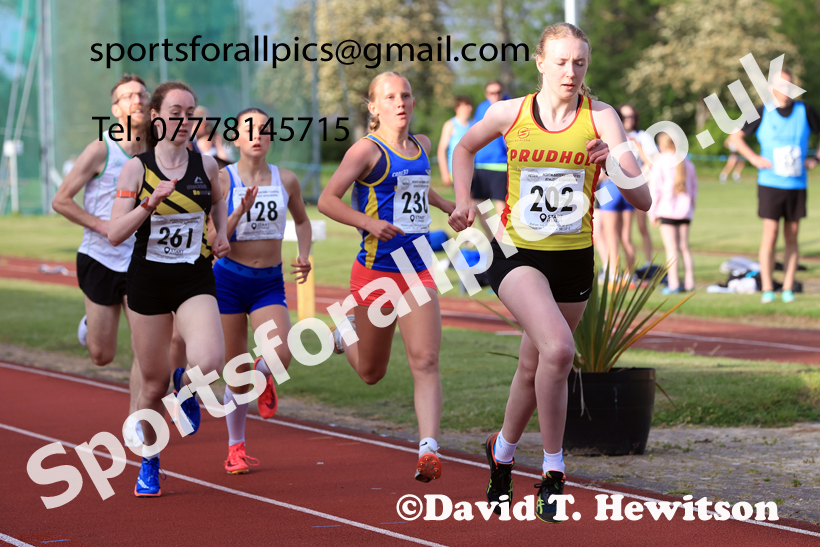 Jimmy Hedley 800 metres, 2026 NEGP 2, Monkton Stadium, Wednesday, May 27th. Photo: David T. Hewitson/Sports for All Pics